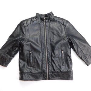 Joe Fresh Faux Leather Sherpa lined Jacket toddler Boys 2T